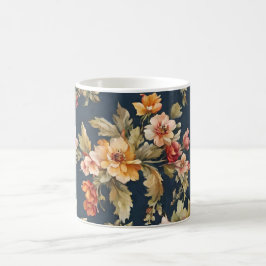 Taza De Café Hermoso patrón floral italiano