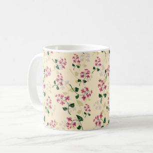 Taza De Café Hermoso patrón floral sin fisuras nomeolvides