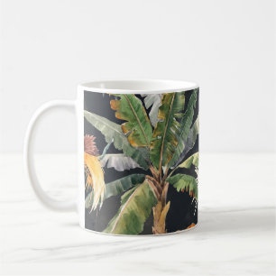 Taza De Café Hermoso patrón impecable con trópica acuarela
