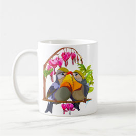 Taza De Café Hermoso Pekin Robin Bird Pair