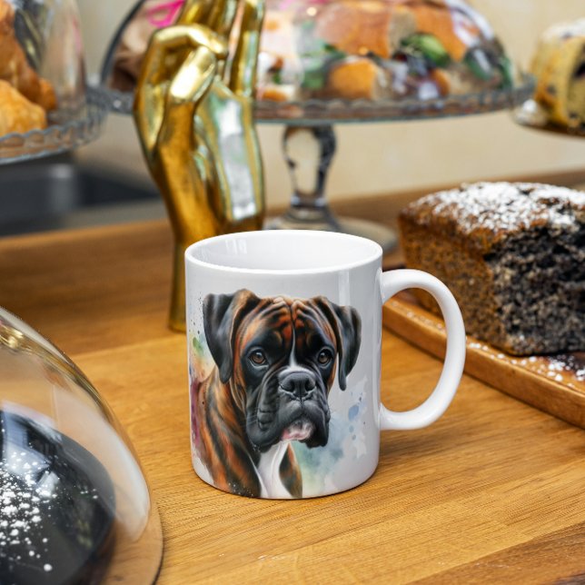 Taza De Café Hermoso perro fantasma en acuarela (Subido por el creador)