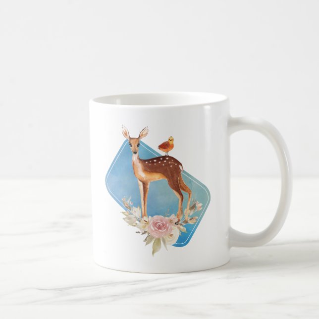 Taza De Café Hermoso perro marrón con puntos blancos (Derecha)