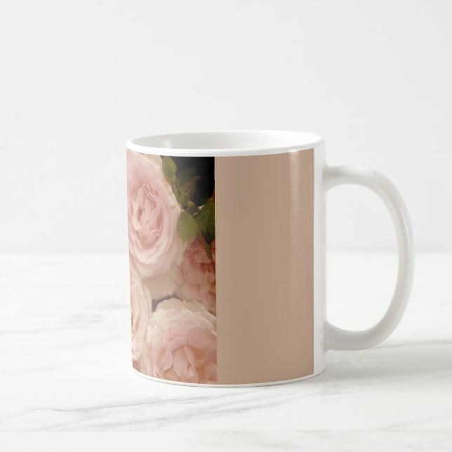 Taza De Café Hermoso Personalizado Rosa Mug (Derecha)