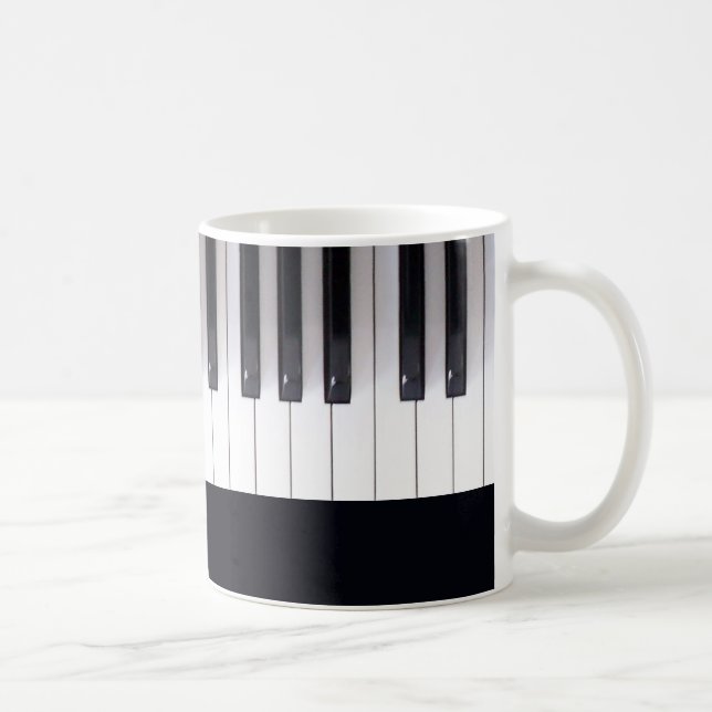 Taza De Café Hermoso piano Keys Mug (Derecha)
