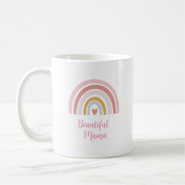 Taza De Café hermoso regalo de Mama Mug con madre rosa arco iri