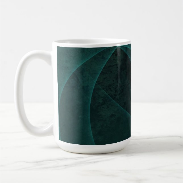 Taza De Café Hermoso resumen verde esmeralda (Izquierda)