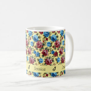 Taza De Café Hermoso Romántico Primavera Colorido Flores Femeni