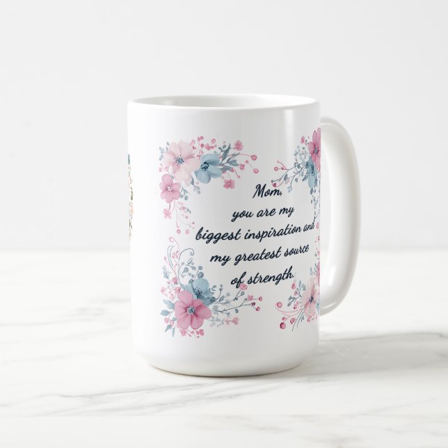 Taza De Café Hermoso Sentimiento para Envolver a Mamá (Anverso derecho)