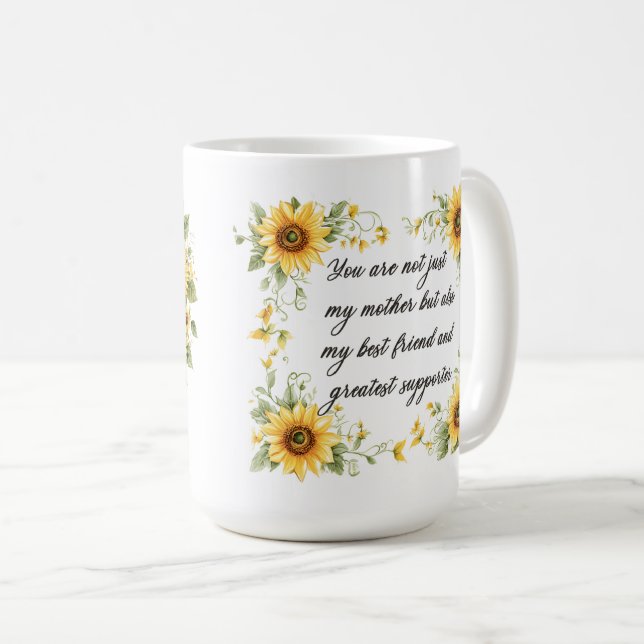 Taza De Café Hermoso Sentimiento para envolver a Mamá (Anverso derecho)