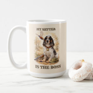 Taza De Café Hermoso Setter con Faisanes, Arte