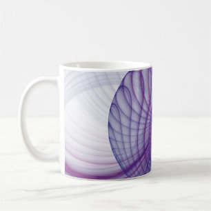 Taza De Café Hermoso Swing Moderno Resumen Arte Fractal Rosa