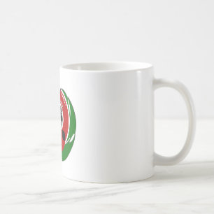 Taza De Café Hermoso tapiz keniano: mariposa de bandera keniana