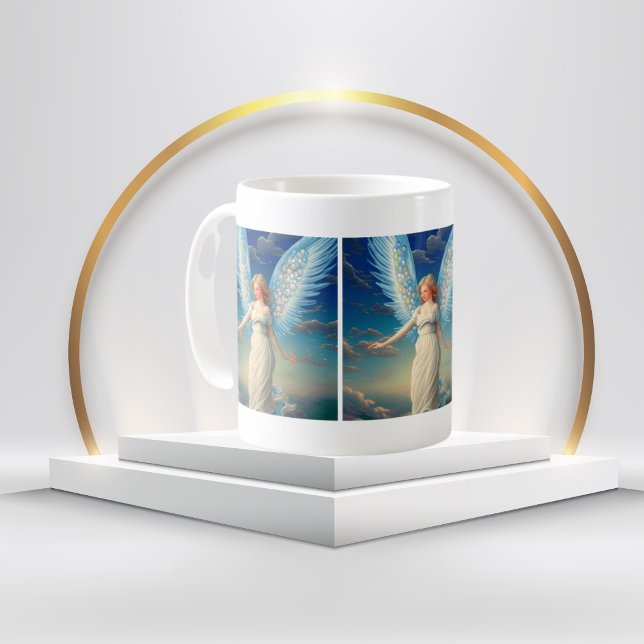 Taza De Café hermoso vestido blanco de Ángel (Subido por el creador)