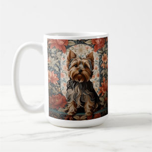 Taza De Café Hermoso Yorkie   Retrato Terrier de Yorkshire