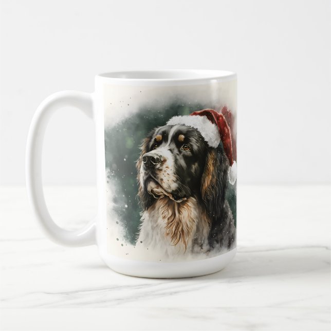 TAZA DE CAFÉ HERMOSOS NAVIDADES DE COLOR DE AGUA (Izquierda)