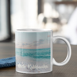 Taza De Café Hermosos Navidades de playa Mele Kalikimaka Person
