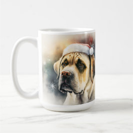 TAZA DE CAFÉ HERMOSOS NAVIDADES FAWN BULLMASTIFF