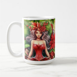 Taza De Café Hermosos Navidades Lady Mug