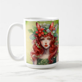 Taza De Café Hermosos Navidades Lady Mug
