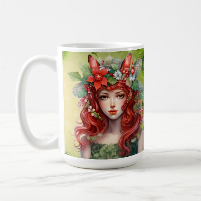 Taza De Café Hermosos Navidades Lady Mug (Izquierda)