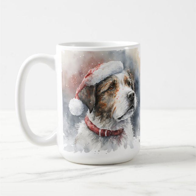 TAZA DE CAFÉ HERMOSOS NAVIDADES TERRIER DOG (Izquierda)