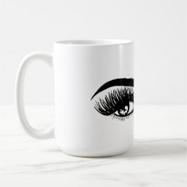Taza De Café Hermosos ojos Extensión de latigazos Largos azotes