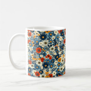 Taza De Café Hermosos y coloridos flores silvestres de primaver