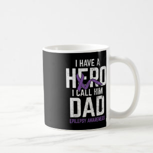 Taza De Café Hero Dad Epilepsia Epilepsia Epilepsia Awareness E