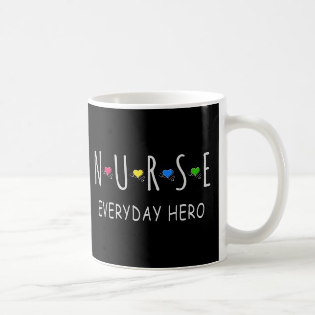 Taza De Café Héroe cotidiano enfermero (Derecha)