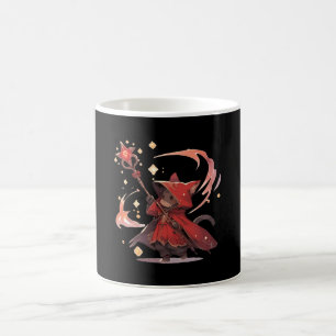 Taza De Café Héroe de gato mago rojo lindo