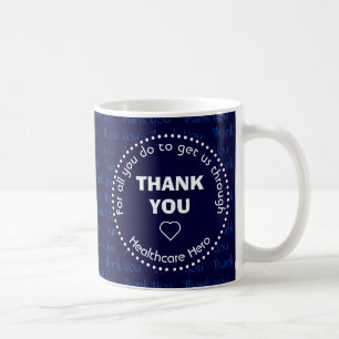 Taza De Café Héroe de la atención médica personalizada GRACIAS
