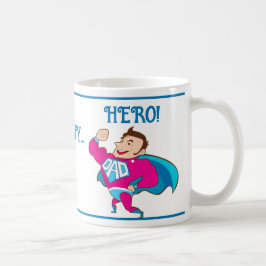 Taza De Café Héroe de la hija del padre