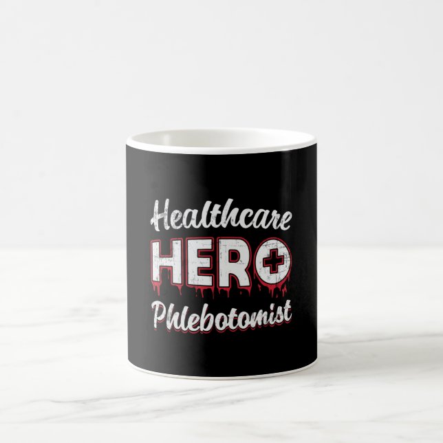 Taza De Café Héroe de la sanidad Enfermera de la medicina (Centro)