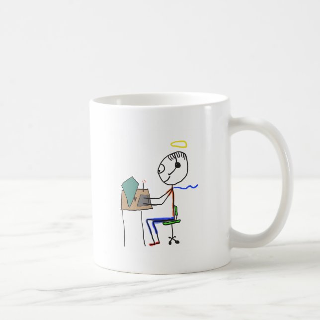 Taza De Café Héroe de soporte al cliente (Derecha)