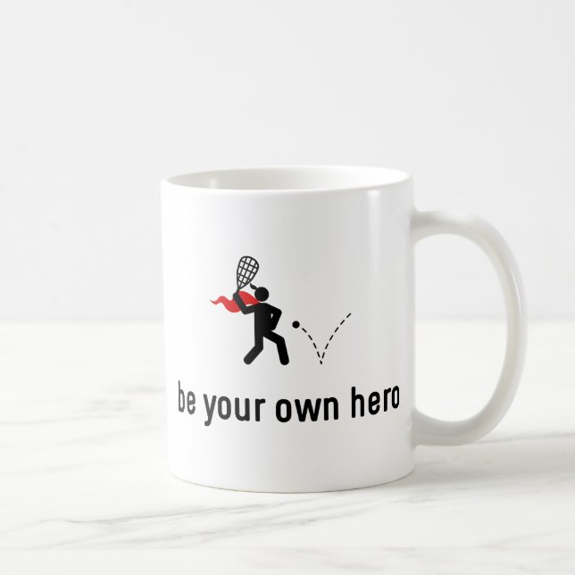 Taza De Café Héroe de squash (Derecha)