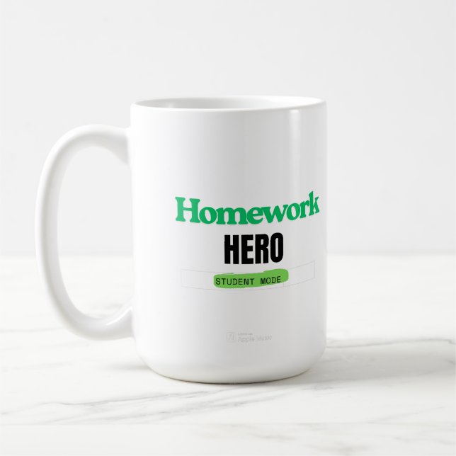 Taza De Café Héroe del hogar: Tee en modo de estudiante (Izquierda)
