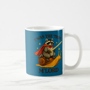 Taza De Café Héroe divertido mapache vintage era el tism m seño
