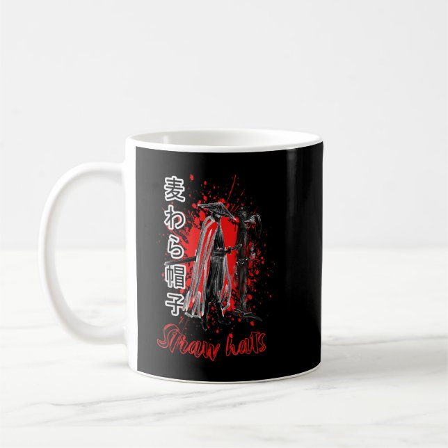 Taza De Café Héroe Hokage de Anime Japan Ninja Rótulo Samurai  (Izquierda)