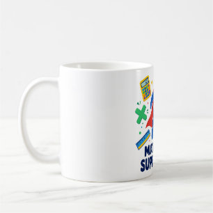Taza de café Héroe Mi Superpoder es la Matemática
