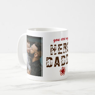 Taza De Café Héroe Papá Día del Padre 2 Fotocolage