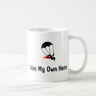 Taza De Café Héroe que se lanza en paracaídas