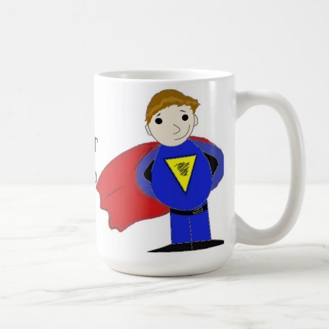 Taza De Café Héroe Súper Genial (Derecha)