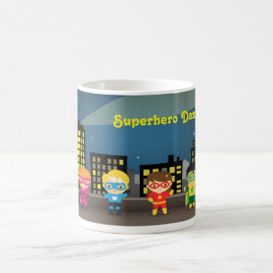 Taza De Café Héroe Superlindo Cielo Para Niños