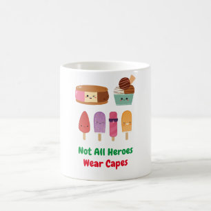 Taza De Café Héroes Reales: Liga De Cremas De Hielo