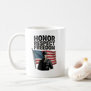 Taza De Café Héroes Veterano Día Diseño Patriótico