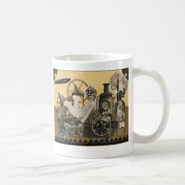 Taza De Café Heroína de Steampunk (Derecha)