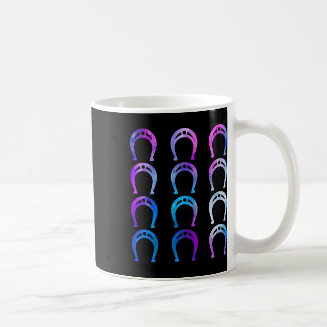 Taza De Café Herradura Ss Cute Sss Caballo Riendo Hor Ecuestre (Derecha)