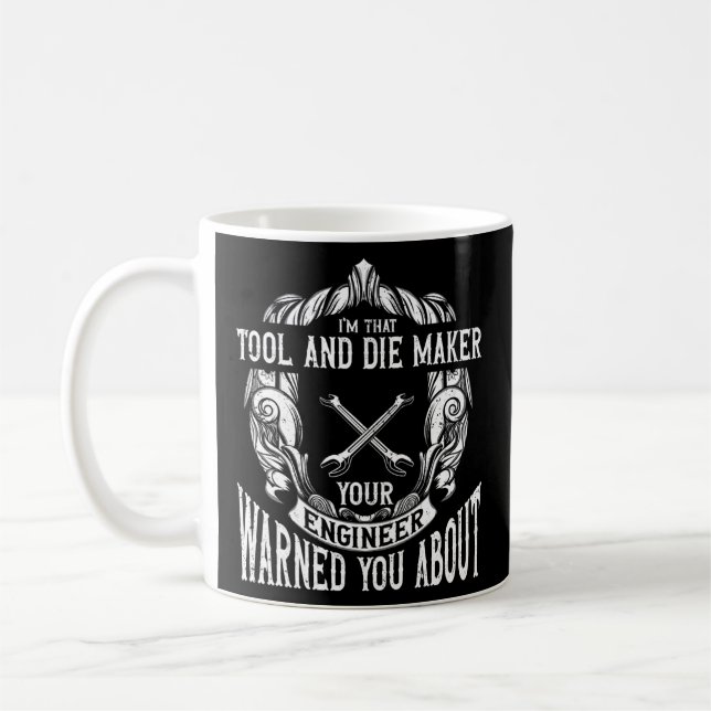 Taza De Café Herramienta de mecanizado y Maker Machinist  (Izquierda)