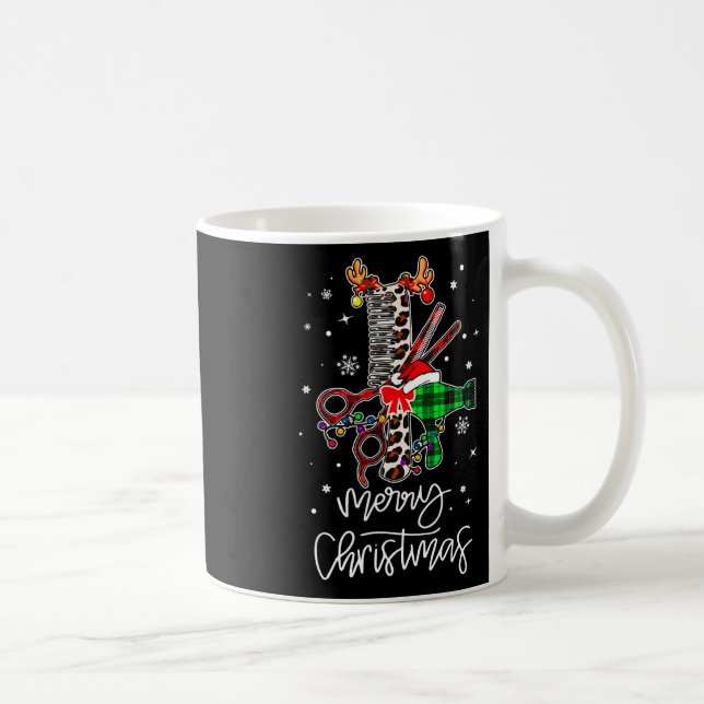Taza De Café Herramienta divertida peluquería Barber Merry Chri (Derecha)