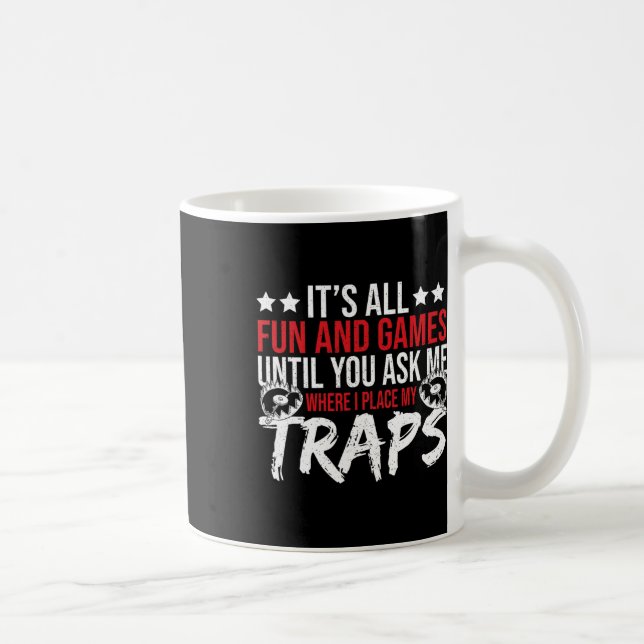 Taza De Café Herramientas de Caza de Trampa que atrapan a Gear  (Derecha)